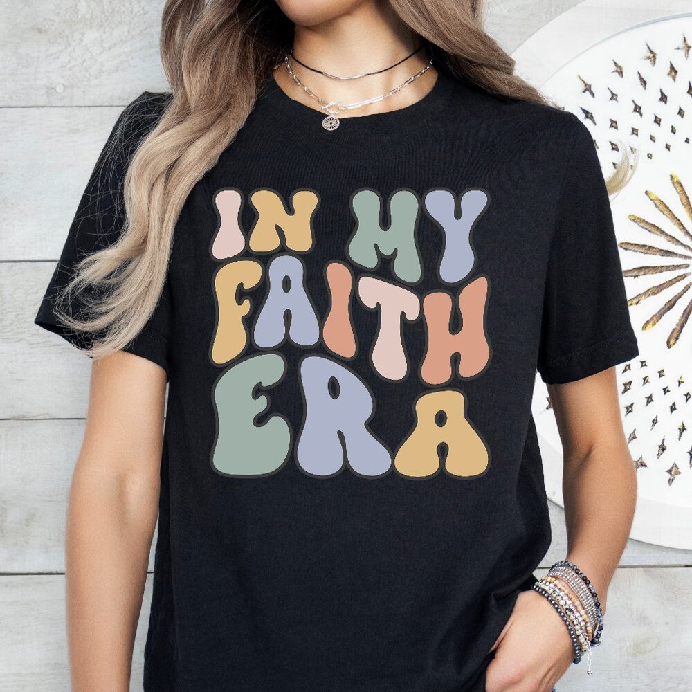 In My Faith Era Retro Christian Jesus Shirt Unisex Handmade